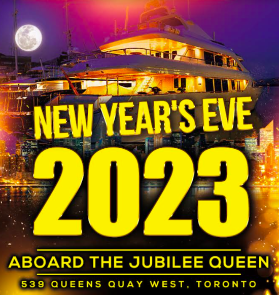 NYE 2023 aboard the Jubliee Queen